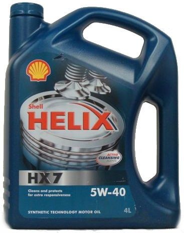 Моторное масло Shell Helix HX7 5W-40 4L Helix HX7 5W-40 4 л