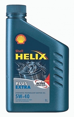 Моторное масло Shell Helix Plus Extra 5W-40 1 л