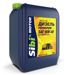 Моторное масло Sibi motor 4630002592072 Дизель Премиум 15W-40 20 л