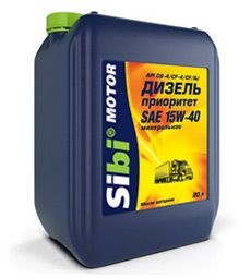 Моторное масло Sibi motor 4630002596629 Дизель Приоритет 15W-40 20 л