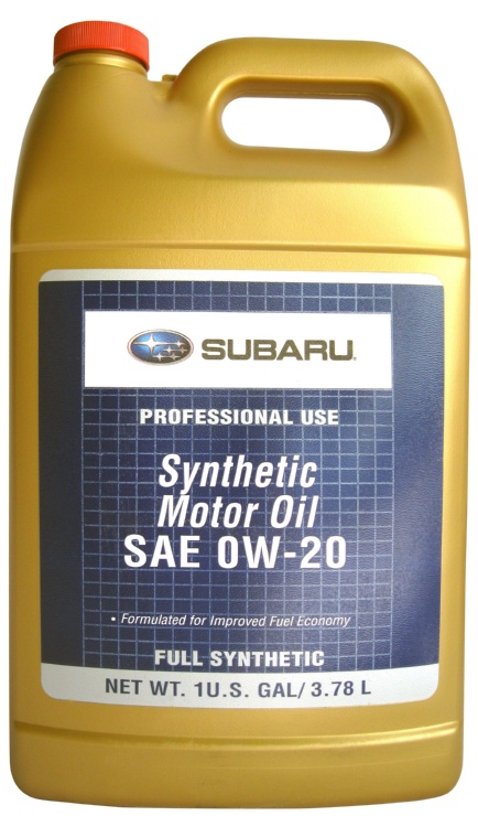 Моторное масло Subaru SOA868V9305 SYNTHETIC OIL 0W-20 3.78 л
