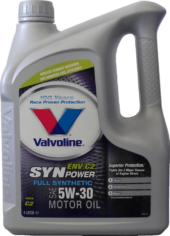 Моторное масло Valvoline 8710941008738 SYNPOWER ENV C2 5W-30 4 л