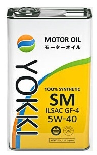 Моторное масло Yokki YFS540SM-1 SM ILSAC GF-4 5W-40 1 л