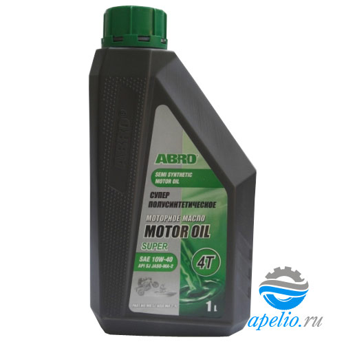 Моторное масло Abro MO4STTC1L SUPER 4T 10W-40 10W-40 1 л