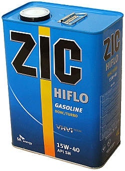 Моторное масло ZIC Hiflo 15W-40 4 л