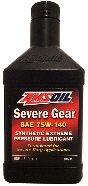 Трансмиссионное масло Amsoil SVOQT Severe Gear Synthetic Extreme Pressure (EP) Lubricant 75W-140 0.946 л