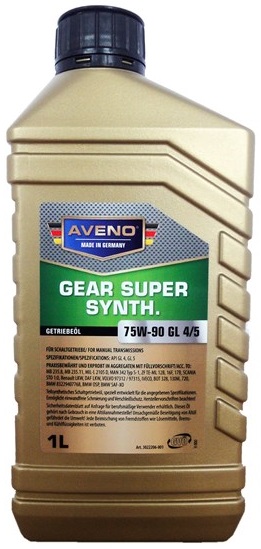 Трансмиссионное масло Aveno 3022206-001 Gear Super Synth 75W-90 1 л