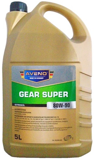 Трансмиссионное масло Aveno 3022040-005 Gear Super 80W-90 5 л