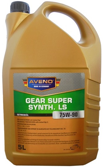 Трансмиссионное масло Aveno 3022507-005 Gear Super Synth LS 75W-90 5 л