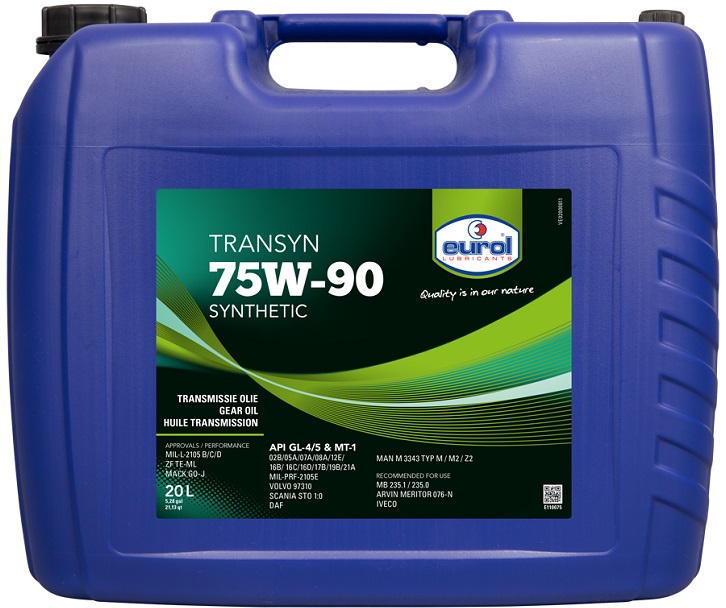 Трансмиссионное масло Eurol E11007520L Transyn 75W-90 20 л