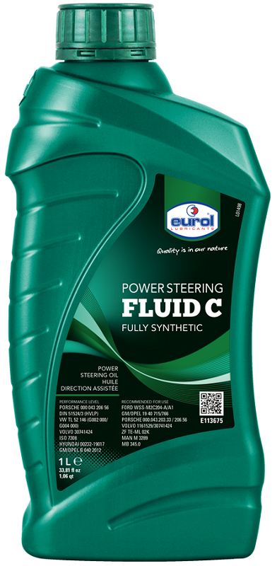 Трансмиссионное масло Eurol E113675 - 1L Powersteering fluid C  1 л
