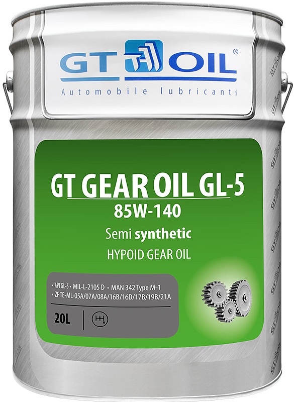 Трансмиссионное масло Gt oil 880 905940 711 0 GT GEAR Oil 85W-140 20 л