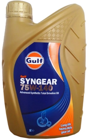 Трансмиссионное масло Gulf 5056004121314 Syngear 75W-140 1 л
