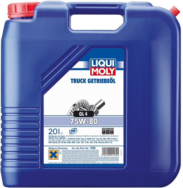 Трансмиссионное масло Liqui Moly 1202 Truck Getriebeoil 75W-80 20 л