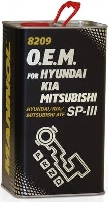 Трансмиссионное масло Mannol 3031 8209 O.E.M. for Hyunda Kia Mitsubishi ATF SP-III  1 л