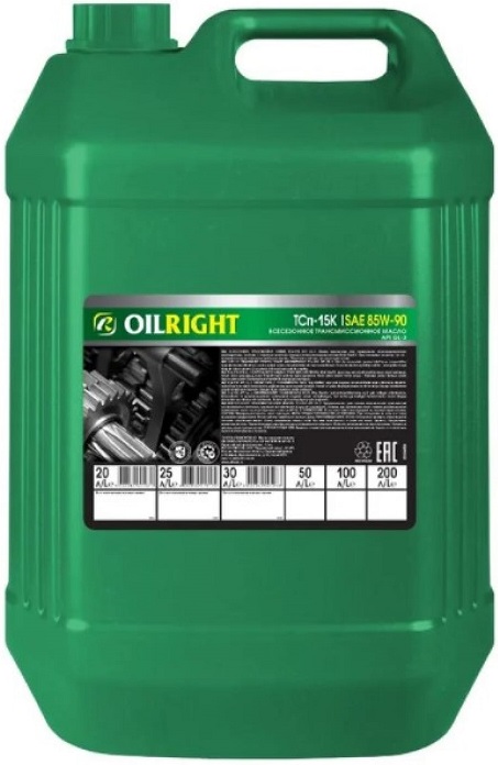 Трансмиссионное масло Oilright 2564 ТСп-15К 85W-90 20 л