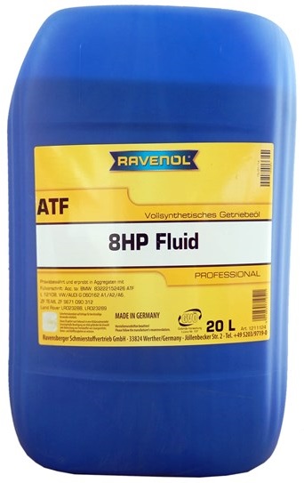 Трансмиссионное масло Ravenol 4014835719521 ATF 8HP Fluid  20 л