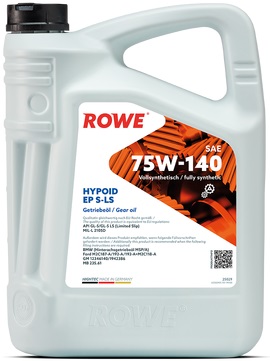Трансмиссионное масло Rowe 25029-0050-03 Hightec Hypoid EP S-LS 75W-140 5 л
