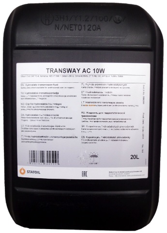 Трансмиссионное масло Statoil 1001610 TransWay AC 10W 20 л