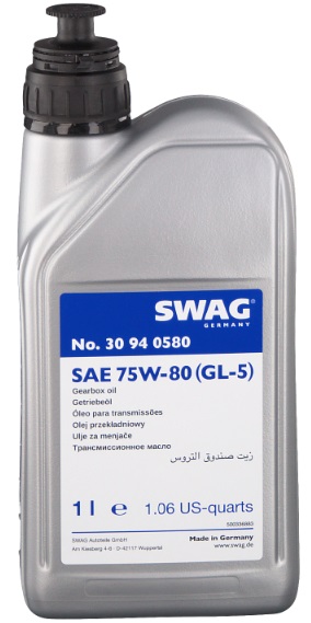 Трансмиссионное масло SWAG 30 94 0580 75W-80  1 л