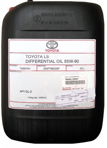 Трансмиссионное масло Toyota 08885-81002 Gear Oil 80W-90 20 л
