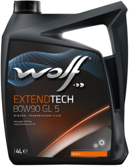 Трансмиссионное масло Wolf oil 8323867 ExtendTech GL-5 80W-90 4 л