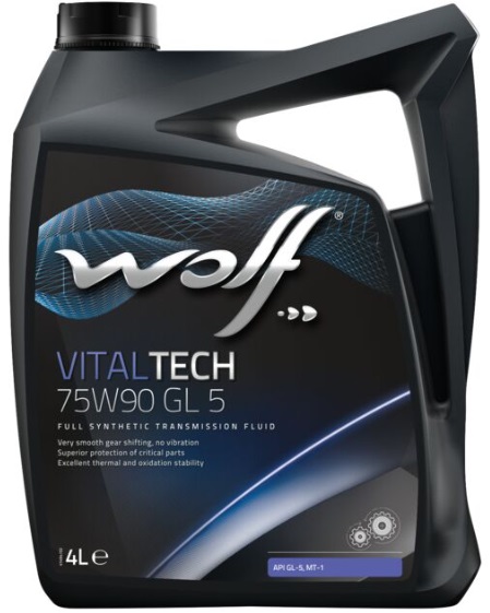 Трансмиссионное масло Wolf oil 8323669 VitalTech GL-5 75W-90 4 л