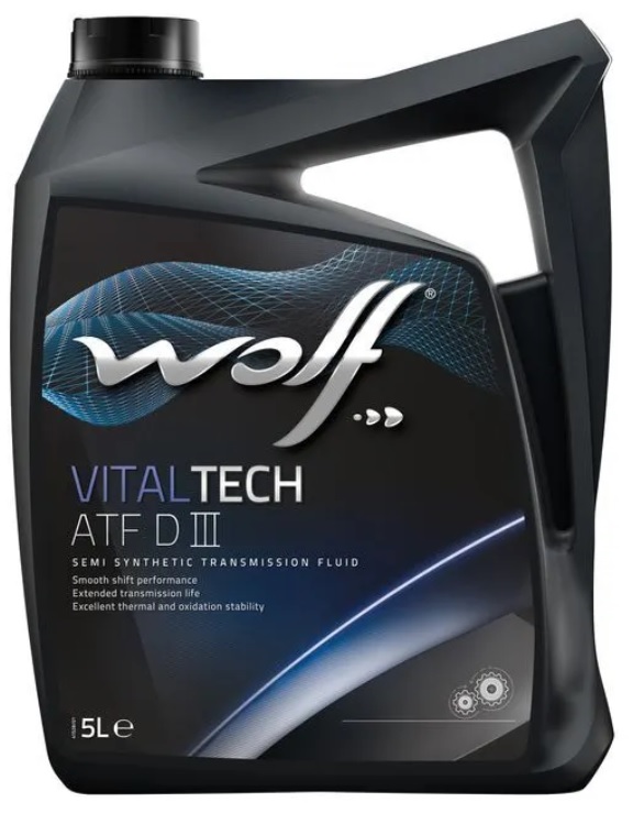 Трансмиссионное масло Wolf oil 8305405 VitalTech ATF D III  5 л