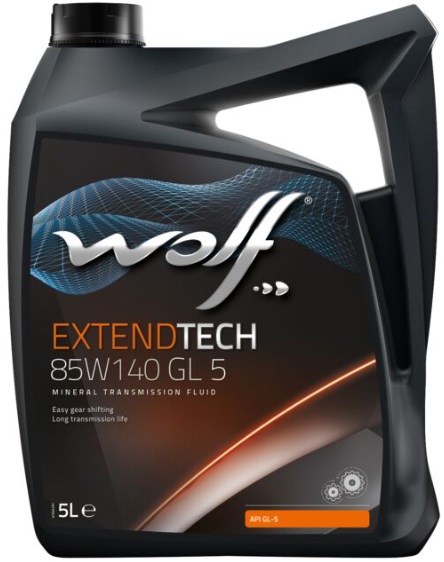 Трансмиссионное масло Wolf oil 8304705 ExtendTech GL-5 85W-140 5 л