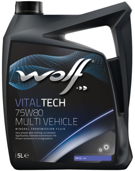 Трансмиссионное масло Wolf oil 8303708 VitalTech Multi Vehicle 75W-80 5 л