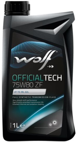 Трансмиссионное масло Wolf oil 8325601 OfficialTech ZF 75W-80 1 л