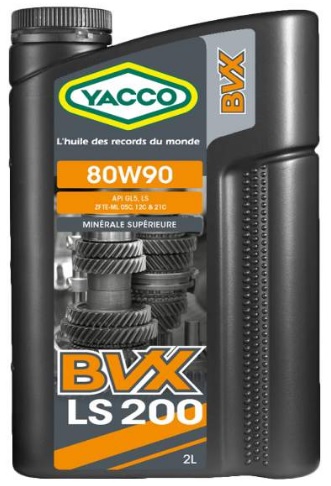 Трансмиссионное масло Yacco 340824 BVX LS 200 80W-90 2 л