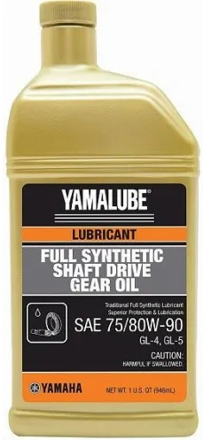 Трансмиссионное масло Yamaha ACC-SHAFT-DR-FS Full Synthetic Shaft Drive Gear Oil 75W-90 0.946 л