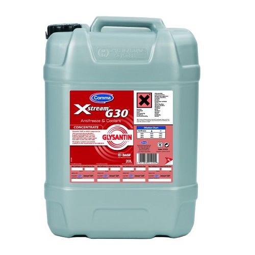 Жидкость охлаждающая Comma XSR20L Xstream G30 Antifreeze & Coolant Concentrate G12+  20 л