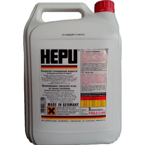 Жидкость охлаждающая Hepu P999-G12-005 G12  5 л