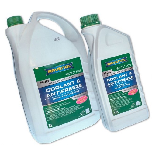 Жидкость охлаждающая Ravenol 4014835755857 HJC Hybrid Japanese Coolant Concentrate  5 л