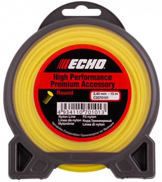 Корд триммерный ECHO C2070101 Round Line (2.4 мм, 15 м, круглый)