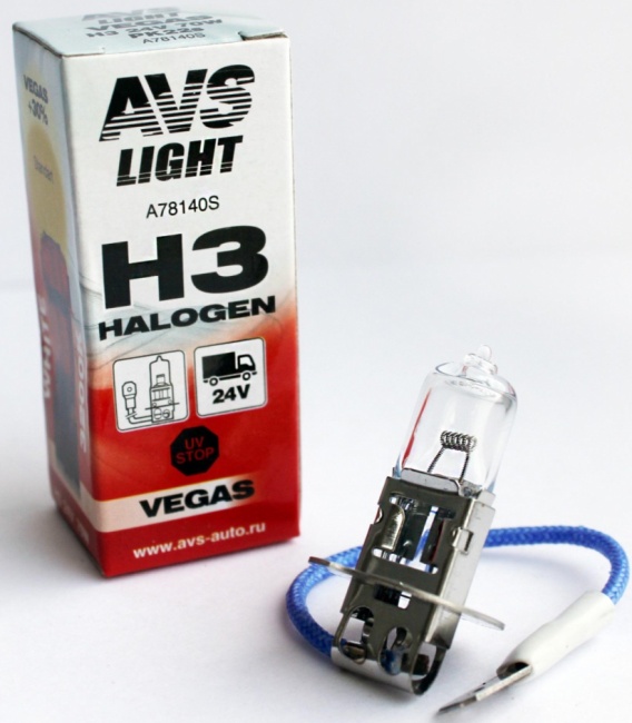 Лампа галогенная AVS Vegas H3, 24V, 70W