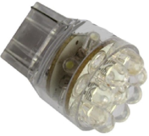 Лампа светодиодная T20 T046B белый (W3x16d) 9 LED, 2 contact, блистер 2 штуки