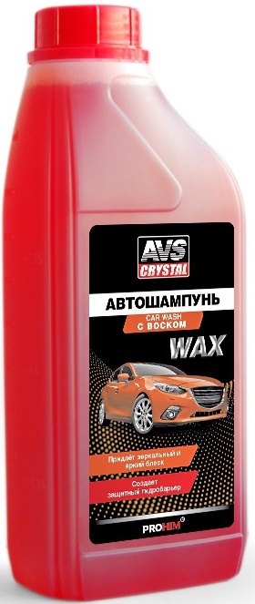 Автошампунь с воском AVS AVK-706 (1 литр)