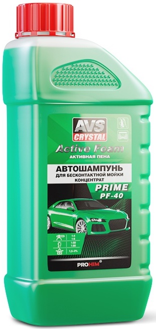 Автошампунь для бесконтактной Active Foam (1:4-6) AVS PRIME PF-40 (1 литр)
