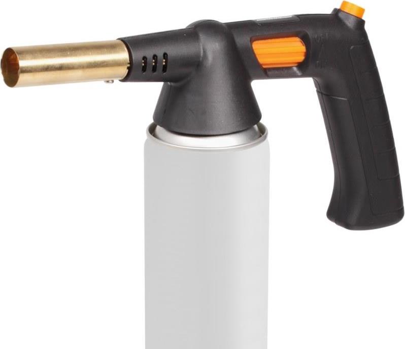 Горелка газовая AIRLINE AGT-S-04 с ручкой на резьбовой баллон, пьезоподжиг, анти-вспышка (21.5х12.5х5.5 см)
