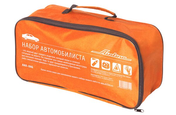 Сумка для набора автомобилиста с шелкографией AIRLINE ANA-BAG (45х15х15 см, оранжевая)
