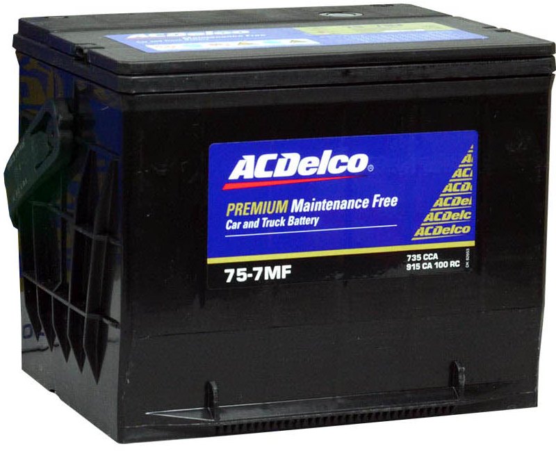 Батарея аккумуляторная AC Delco 75-7MF (12В, 75А/ч)
