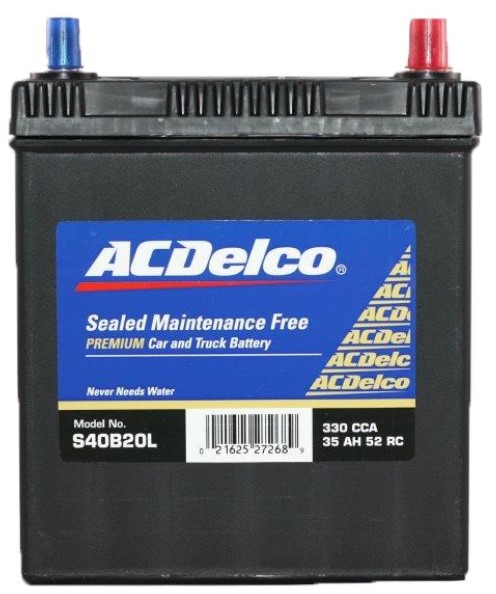 Батарея аккумуляторная AC Delco S40B20L (12В, 35А/ч)
