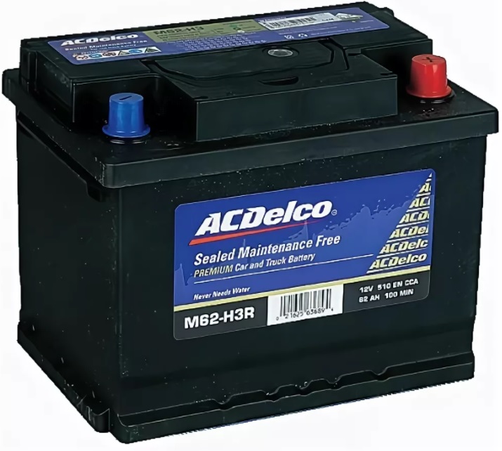Батарея аккумуляторная AC Delco M62-H3 (12В, 62А/ч)