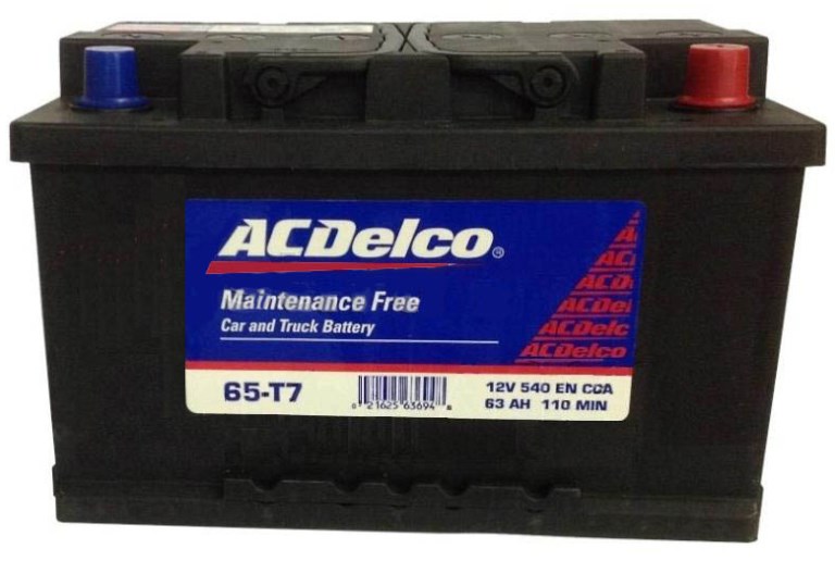 Батарея аккумуляторная AC Delco 65-T7 (12В, 65А/ч)