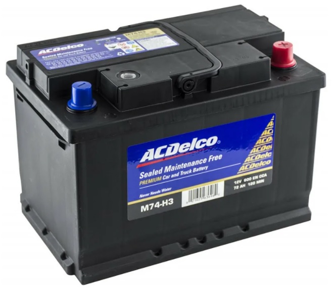 Батарея аккумуляторная AC Delco M74-H3 (12В, 74А/ч)