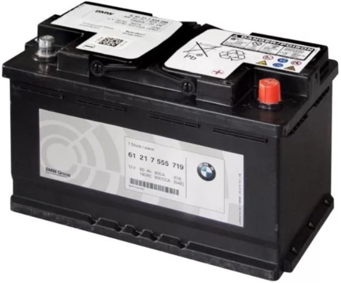 Аккумуляторная батарея BMW 61 21 7 555 719 (12В, 80А/ч)