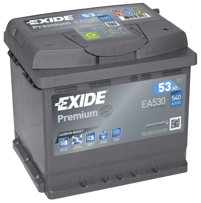 Аккумуляторная батарея Exide Premium EA530 (12В, 53А/ч)